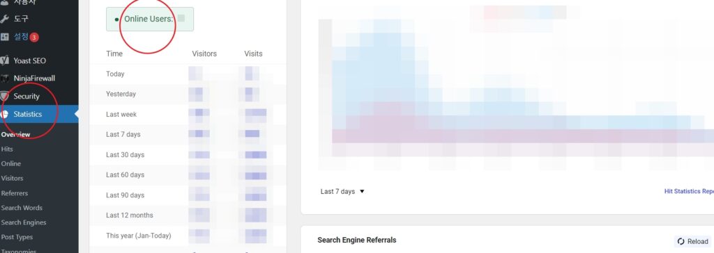 WPStatistics 플러그인