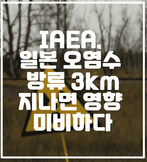 IAEA, 일본 오염수 방류 3km지나면 영향 미비해