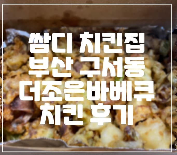 쌈디 치킨집으로 유명한 구서동 더조은치킨바베큐 방문 후기 (+소스 존맛탱)