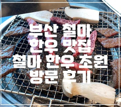 부산 한우 맛집, 기장 철마 한우 초원 방문후기 (+철마 맛집, 기장 맛집, 소고기 맛집)
