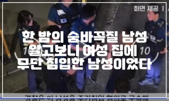 한 밤의 숨바꼭질 남성 알고보니 여성 집에  무단 침입한 남성이었다. (+CCTV 사진, 사건 정리, 무단 침입, 현장 사진)