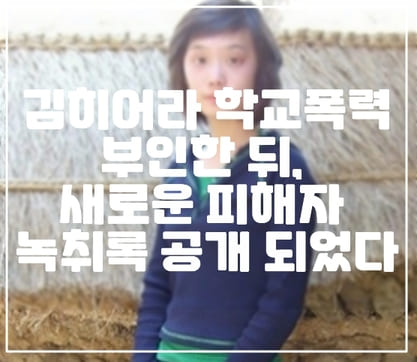 김히어라 학교폭력 부인한 뒤, 새로운 피해자 녹취록 공개 되었다 (+김히어라 학폭, 대화 녹취록 공개, 학폭 피해자 녹취록, 학폭 내용 공개)