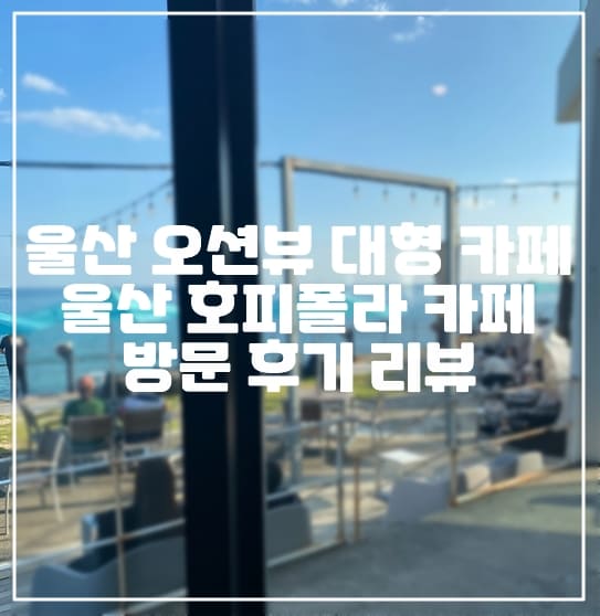 울산 오션뷰 대형 카페 추천 "호피폴라 카페" 방문 후기 리뷰 (+울산 바닷가 카페 추천, 울산 대형 카페, 해수욕장 카페 추천, 나사리 해수욕장, 울산 바닷가 카페 추천, 울산 바다뷰 카페)