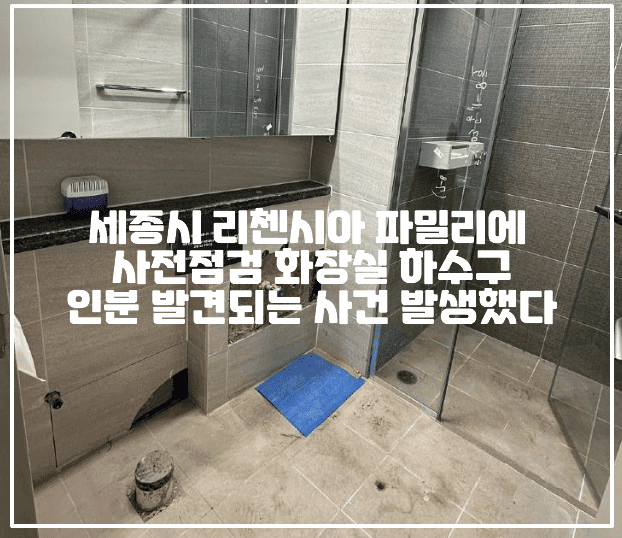 세종시 리첸시아 파밀리에 사전점검 화장실 하수구 인분 발견되는 사건 발생했다 (+하자 사진, 원문 글 링크 주소, 보배드림 리첸시아 파밀리에, 리첸시아 파밀리에 사전점검 하자, 보배드림 혐)세종시 신축아파트 사전점검 입니다, 사람 인분 사전점검, 사전점검 똥, 사전점검 화장실, 세종시 신축아파트 사전점검, 세종시 신축아파트 사전점검 사람 대변, 세종 리첸시아 파밀리에 아파트 입주예정자, 사전점검 하자 사건)