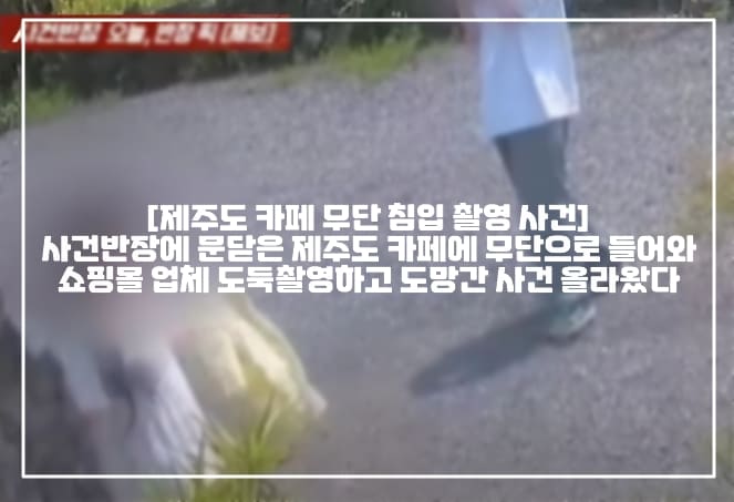 [제주도 카페 무단 침입 촬영 사건] 사건반장에 문닫은 제주도 카페에 무단으로 들어와 쇼핑몰 업체 도둑촬영하고 도망간 사건 올라왔다 (+CCTV영상, 사건정리, 제주도 카페 무단촬영, 제주도 카페 도둑촬영, 제주도 카페 무단침입 사건, 제주도 카페 휴무 틈타 도둑촬영, 사건반장 카페 무단침입, 제주도 카페 쇼핑몰 업체 무단촬영 도둑촬영)