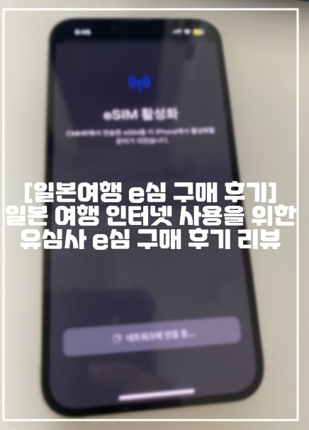 [일본여행 유심사 eSIM 구매 후기] 저렴하고 빠른 일본 여행 인터넷 사용을 위한 유심사 이심(eSIM) 구매 후기리뷰 (+일본여행 이심 설치방법, 일본여행 이심 해지 삭제방법, 일본여행 eSIM 업체 추천, 일본여행 e심 업체 추천, 일본여행 이심 업체 추천, 일본여행 이심 쓰는 방법, 일본여행 esim 업체 추천)