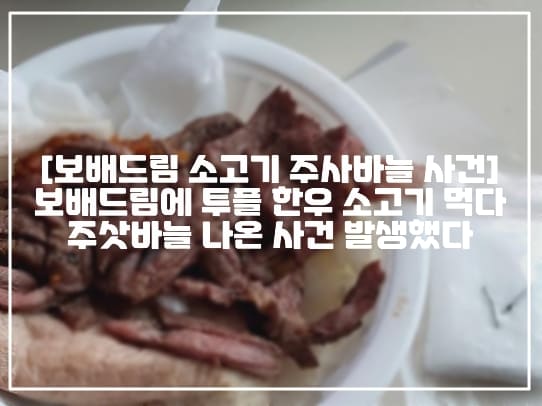 [보배드림 소고기 주사바늘 사건]보배드림에 투플 한우 소고기 먹다 주삿바늘 나온 사건 발생했다 (+바늘 사진, 원글 링크, 소고기 주사바늘, 소고기 주삿바늘 사건, 보배드림 소고기먹다가 주사바늘 나옴 (바늘조각삼킴), 소고기 먹다 주사바늘, 소고기 먹다 주삿바늘, 소고기 철심, 소고기 바늘조각, 보배드림 소고기 바늘 조각, 투쁠 소고기 주사바늘, 투쁠 소고기 주삿바늘, 한우세트 주사바늘, 투쁠 소고기 한우세트 바늘조각)