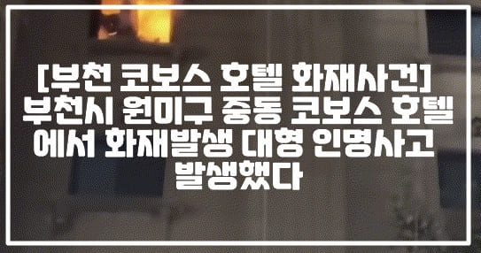 [부천 코보스 호텔 화재사건] 부천시 원미구 중동 코보스 호텔에서 화재발생 대형 인명사고 발생했다 (+현장사진, 코보스 호텔 에어매트, 부천 화재 에어매트, 부천 화재 에어매트 사망, 부천 코보스 호텔 화재 사망자, 부천 코보스 호텔 스프링쿨러, 부천 코보스 호텔 스프링클러, 부천 호텔 화재 에어매트, 부천시 원미구 호텔 어디, 부천 호텔 화재 어디, 부천시 원미구 중동 호텔 화재, 원미구 중동 숙박시설 화재, 경기 부천 숙박시설 화재, 호텔 화재 에어매트 사망, 코보스호텔 810호, 부천 호텔 810호 화재)