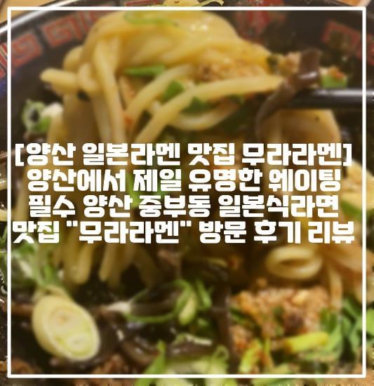 [양산 일본라멘 맛집 무라라멘] 양산에서 제일 유명한 웨이팅 필수 양산 중부동 일본식 라면 맛집 무라라멘 방문 후기 리뷰 (+주차정보, 양산 무라라멘, 양산 무라라면, 양산역 점심 맛집 추천, 중부동 점심 맛집 추천, 양산 일식라면 맛집 추천, 양산 일본라면 맛집 추천, 양산 일본라멘 맛집 추천, 양산 줄서서 먹는 맛집 추천, 양산 중부동 무라 라멘, 양산역 무라 라멘, 양산 라면 맛집 추천, 양산 중부동 라면 맛집 추천, 양산 물금 라면맛집 추천, 양산 일본라멘 맛집 추천, 양산 웨이팅 맛집 추천, 양산 돈코츠라면 맛집 추천, 양산 요비모도시 일본라면)  