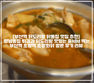 [부산역 닭도리탕 닭똥집 맛집 추천] 양념똥집 튀김과 닭도리탕 맛있는 줄서서 먹는 부산역 초량역 초량화닭 방문 후기 리뷰 (+부산역 닭도리탕 맛집 추천, 초량 닭도리탕 맛집 추천, 부산역 노포 술집 추천, 초량 노포 술집 추천, 부산역 닭똥집 튀김 맛집 추천, 부산역 로컬 맛집 추천, 부산 로컬 맛집 추천, 부산역 현지인 맛집 추천, 부산 닭똥집 맛집 추천, 부산연 줄서서 먹는 닭도리탕 맛집)