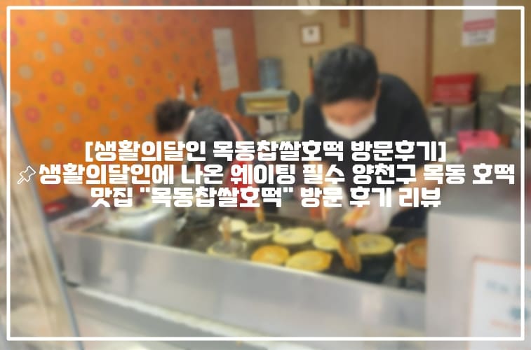 [생활의달인 목동찹쌀호떡 방문후기]📌생활의달인에 나온 웨이팅 필수 양천구 목동 호떡 맛집 "목동찹쌀호떡" 방문 후기 리뷰 (+목동 호떡 맛집 추천, 양천구 호떡 맛집 추천, 목동 찹쌀호떡 맛집, 생활의달인 호떡 맛집 추천)